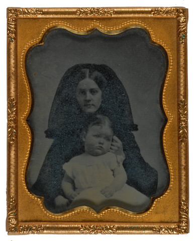 Portrait of Louisa R. Coolidge and mother — undated