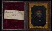Daguerreotype portrait of Bernard Gratz Etting (1806-1872), son of Solomon Etting (1764-1847) . A Baltimore merchant, he never married.