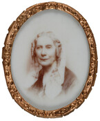 A cased opalotype portrait of Margaret Grahame. Grahame was the granddaughter of Hon. Thomas Johnson, the first Governor of Maryland.