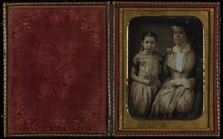 Portrait of Louise V. Harwood and Aunt, Mrs. William Benjamin Harwood — circa 1850