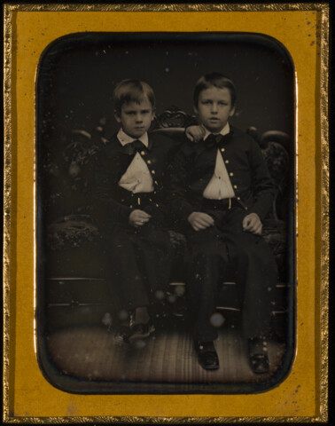 Portrait of unidentified Lucas boys — undated