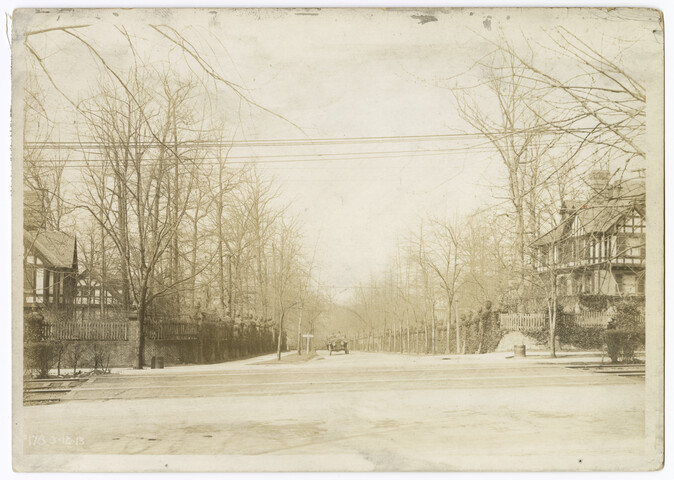 Roland Avenue and Club Road looking west on Club Road — 1913-03-12