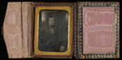 Daguerreotype portrait of a Mr. Orem, possibly Hugh Orem, father of J. Morris Orem.