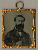 A cased tintype portrait of George P. Kane, policeman and politician. Kane was Marshal of Police during the 1861 Baltimore riot and served as Mayor of Baltimore from 1877-1878.