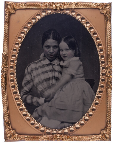 Portrait of Martha Ann ‘Patty’ Atavis with Anna Whitridge — circa 1852