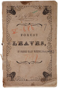 Book of poetry written by suffragist, abolitionist, and teacher Frances Ellen Watkins Harper. Harper was born free in Baltimore, Maryland, in 1825, and Forest Leaves marked her first published literary foray. It was followed by additional poetry collections, several novels, and essay collections.