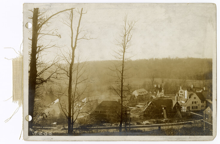 View of Meadow Block looking west from top of hill — 1912-12-13
