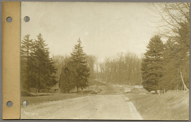 Looking north on Greenway from east side of Greenway 15 feet north of Highfield — 1913-01-22