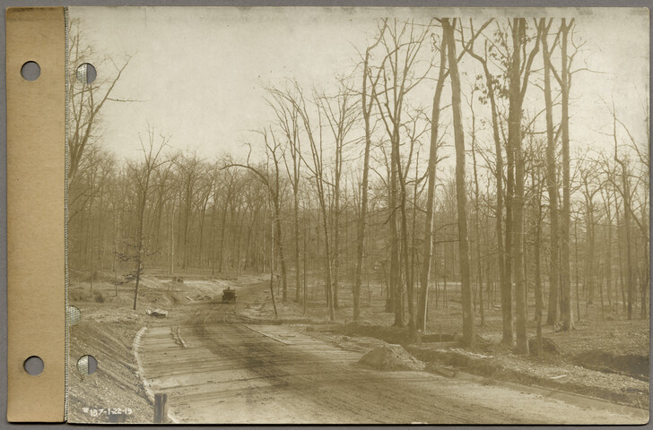 Looking south on Greenway from point north of Greenway 50 feet east of Midwood Road — 1913-01-22