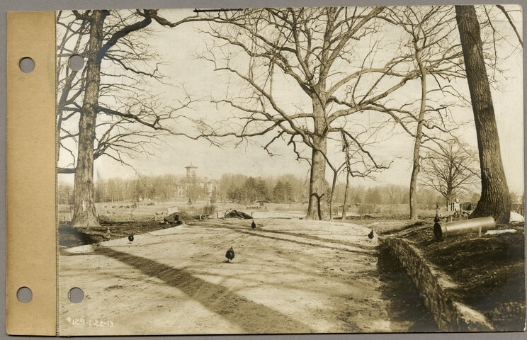 Looking north on Greenway from south of St. Martin’s Road on east side of Greenway — 1913-01-22