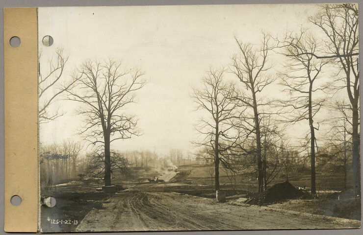 Looking south on Greenway from a point south of St. Martin’s Road on east side of Greenway — 1913-01-22
