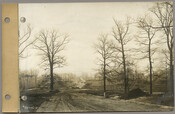 View looking south from a point on the east side of Greenway, south of St. Martins Road, during the Roland Park Company’s development of the Guilford neighborhood in Baltimore, Maryland.