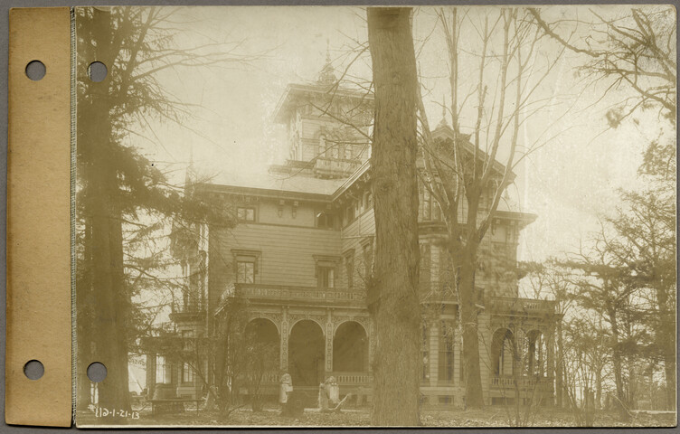 East elevation of old house at Guilford from west boundary of lot 17 block 29 about 75 feet from Wendover Road — 1913-01-21