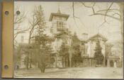 View of the southern elevation of the Guilford mansion – the former country seat of the Abell family – during the Roland Park Company’s development of the Guilford neighborhood in Baltimore, Maryland.