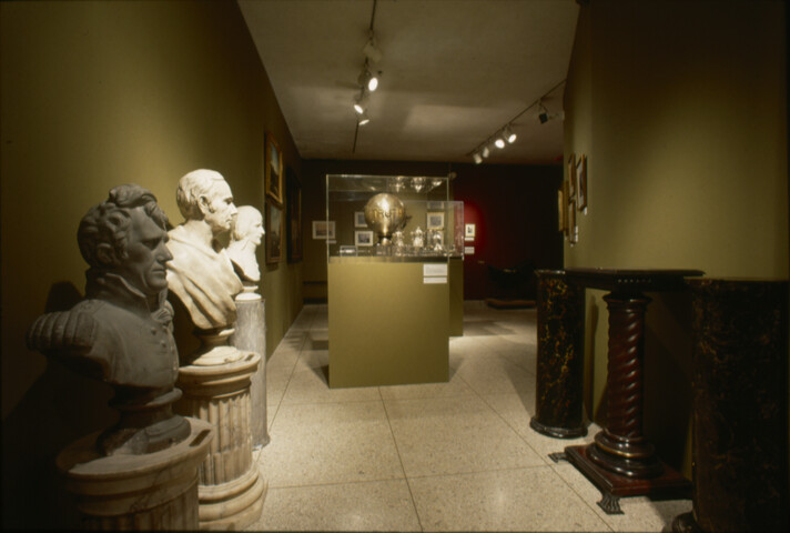 Mining the Museum: Busts, globe, and pedestals — 1992-1993