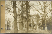 Northern elevation of the Guilford mansion – the former country seat of the Abell family – during the Roland Park Company’s development of the Guilford neighborhood in Baltimore, Maryland.