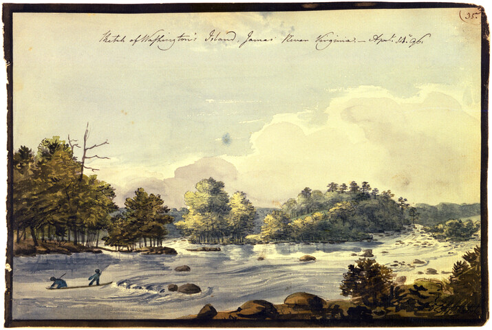 Sketch of Washington’s Island, James River, Virginia — 1796-04-14
