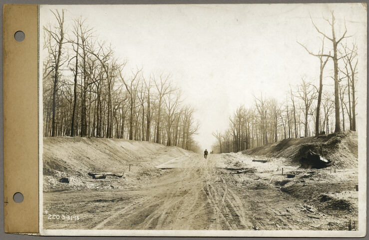 View on Greenway between Charles Street and Charlcote Street looking east from center of Greenway and Bedford Square — 1913-03-31