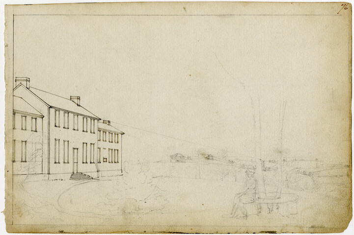 House and lawn, Belvidere, Richmond, Virginia — circa 1797-1798