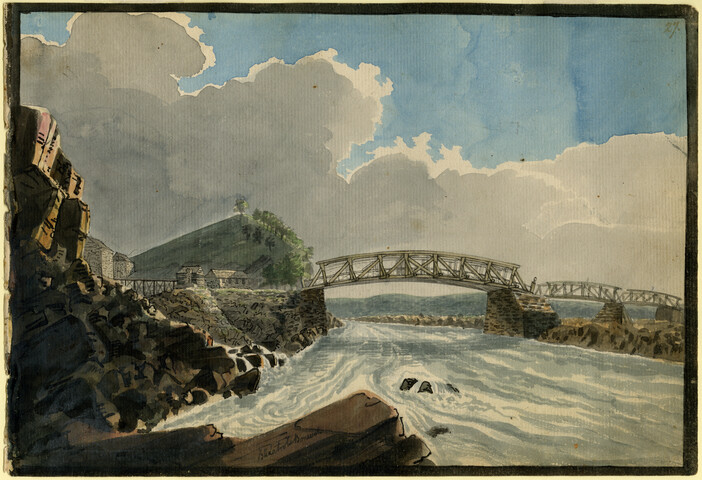 Bridge at Little Falls of the Potomac River, above Georgetown — 1797