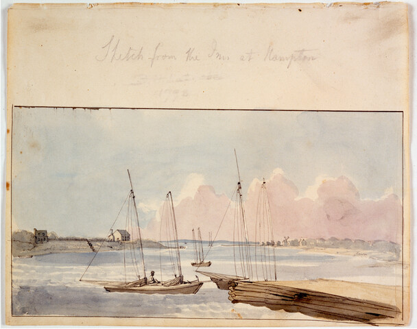 Sketch From the Inn at Hampton — circa 1798