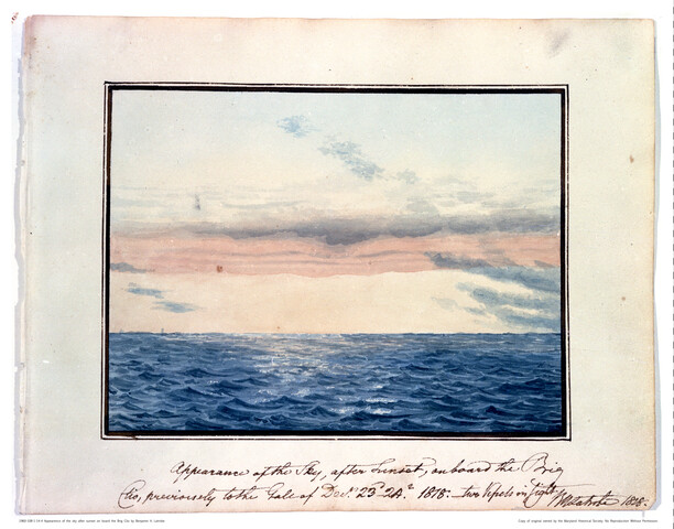 Appearance of the sky after sunset on board the Brig Clio — 1818