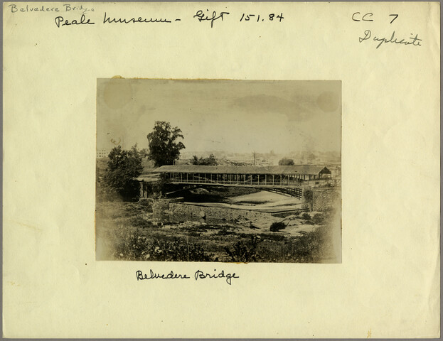 Old Belvedere Bridge — circa 1880