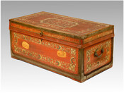 Elizabeth Patterson Bonaparte’s (1785-1879) trunk is emblematic of her nomadic life which bounced between her two worlds of Europe and Baltimore. Throughout her life, Elizabeth moved from place to place, never establishing a permanent residence. On one side, the trunk is stenciled “Elizabeth Patterson,” but on the other it bears two labels that read, “Madame…