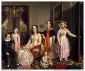 Oil on canvas painting of the "Children of Mr. and Mrs. Israel Griffith." ca. 1844, by Oliver T. Eddy. Israel Griffith (1799-1875) was born in Baltimore and became a successful dry goods merchant in the city. He initially went into business with his brother Henry Berry Griffith (1788-1832) under the name "Israel & Henry Berry."…