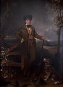 Oil on panel portrait painting of John Lovet MacTavish (1787-1852) by William James Hubbard. MacTavish was born in Scotland and was the heir to the North West Company, a prominent fur trading company of that period. He moved to Maryland, and besides his work as a fur trader, served as the British Consul to the…