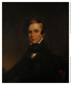 Oil on canvas painting of Alexander Stuart (1812-1853), attributed to Thomas Sully. Stuart, born in Maryland, was the son of Colonel William Rasin Stuart (1780-1853). He later lived in New Orleans with the rest of his family. Stuart is buried in Cypress Grove Cemetery in New Orleans, LA.
