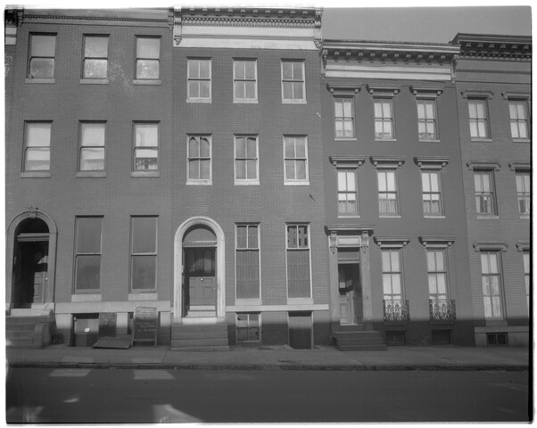 Row houses on Druid Hill Avenue — 1951-02