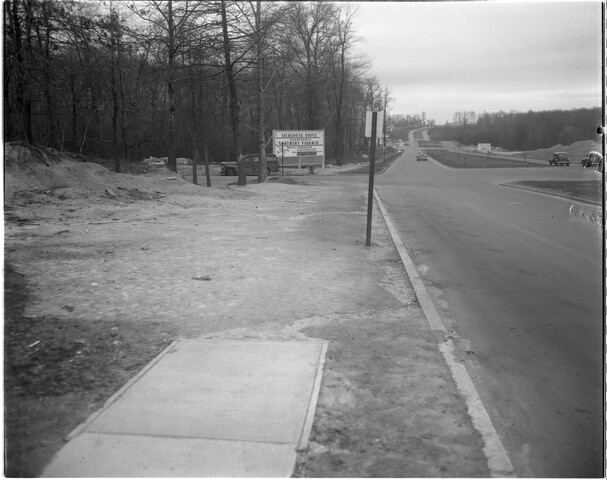 Northern Parkway sidewalk — circa 1954-02