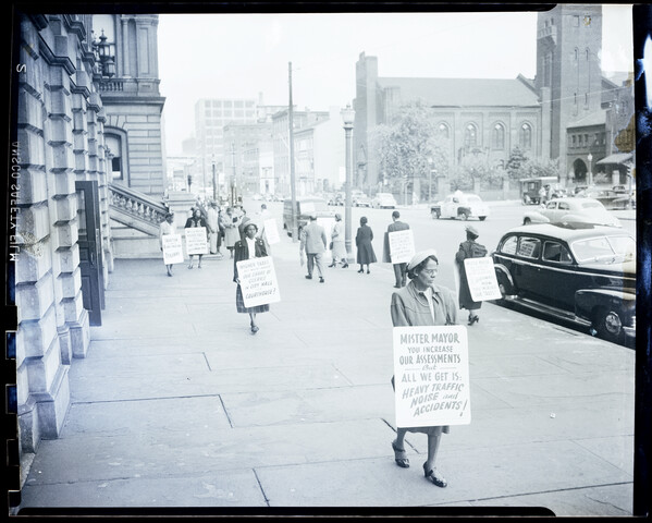 Picketing at City Hall — circa 1950-11