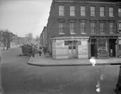 Street view of Lexington Barber Shop in Baltimore, Maryland.