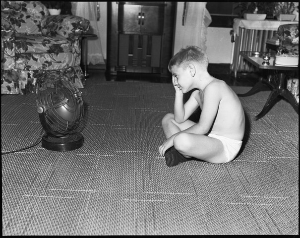 Boy in breeze — 1949-07-23