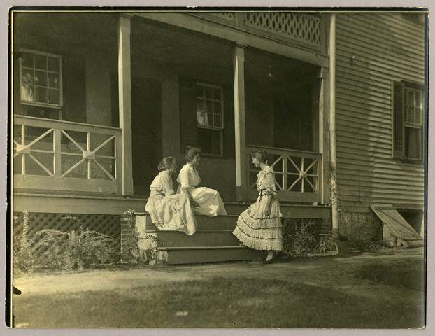 Women on porch of Nancy’s Fancy — circa 1920