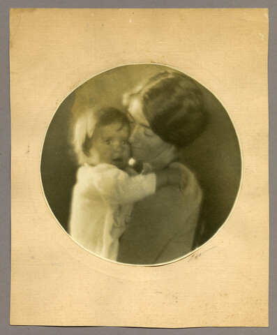 Photograph of Catherine Hayden Stewman and young son — circa 1930