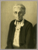 Portrait of Helen Swett, the aunt of Baltimore, Maryland, photographer Emily Spencer Hayden. Verso transcription: Aunt Helen Swett