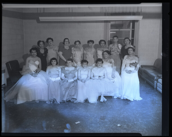 Group portrait with Verda Welcome — 1952-06