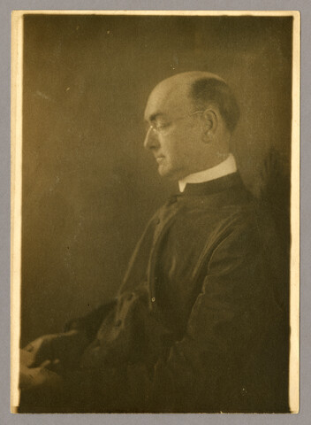 Portrait of Percival Foster Hall resting his eyes — undated