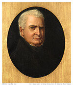 Oil on Canvas portrait painting of Thomas Ward Veazey (1774-1842) by an unknown artist. Veazey was born at "Cherry Grove" in Cecil County, Maryland. His father, Edward Veazey (1730-1784) was a planter and Sheriff. Veazey attended Washington College in Chestertown, Maryland and graduated in 1795. He returned home and began work as a planter. Veazey…