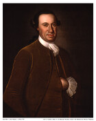 This three-quarter portrait, attributed to John Hesselius, features John Hanson (1721-1783) with hand in brown coat pocket. Hanson was born at "Mulberry Grove", the 1,000 acre tobacco plantation owned by his wealthy father in Port Tobacco Parish, Charles County, Maryland. He was educated and learned how to plant and manage the plantation. In 1750, he…
