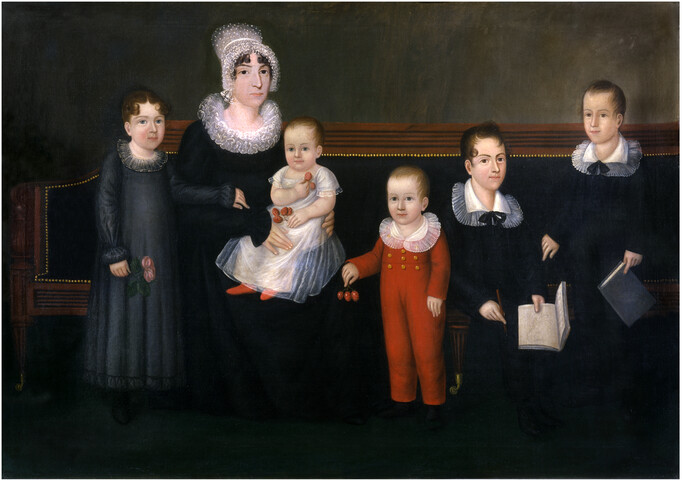 Rebecca Myring Everette (Mrs. Thomas Everette) and her Children — 1818