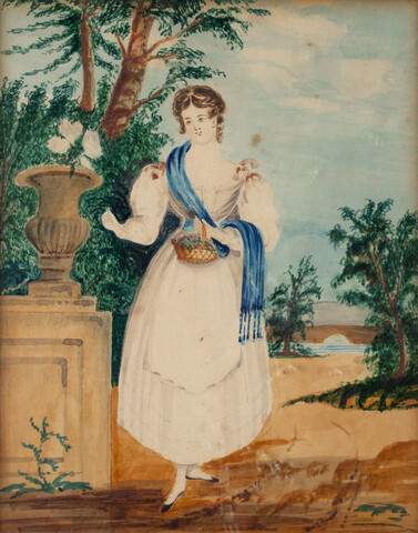 Watercolor of a Girl — 1820s