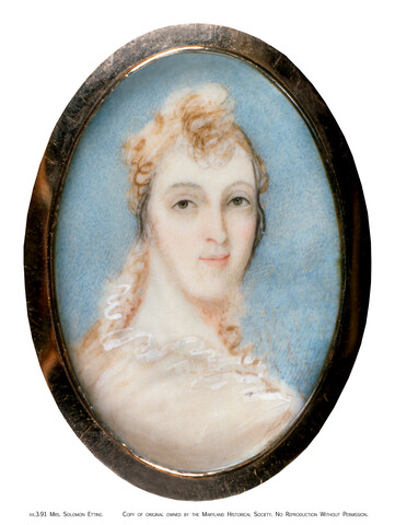 Rachel Gratz Etting (Mrs. Solomon Etting) — circa 1800-1820