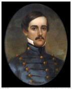 Portrait of Jerome Napoleon Bonaparte II (1830-1893) in his West Point cadet uniform. Born in Baltimore, Jerome was a grandson of the famous Elizabeth "Betsy" Patterson Bonaparte (1789-1875) and brother to Charles Joseph Bonaparte (1851-1921), a U.S. Attorney General and Secretary of the Navy. Jerome entered the U.S. Military Academy in 1848 and graduated 11th…