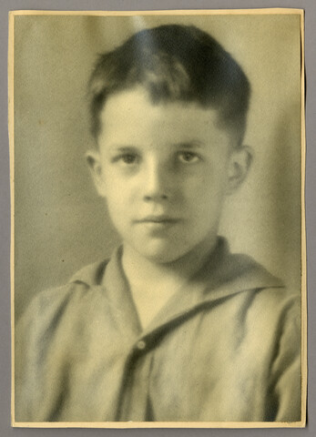 Portrait of Robert Alleman as a boy — undated