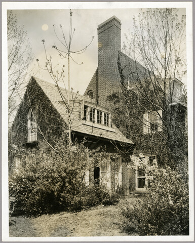 Side view of brick house — circa 1925