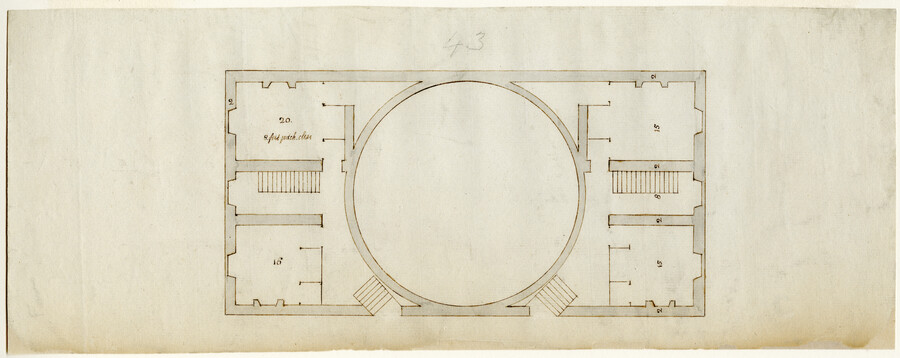 Third floor plan of the President’s House — 1792